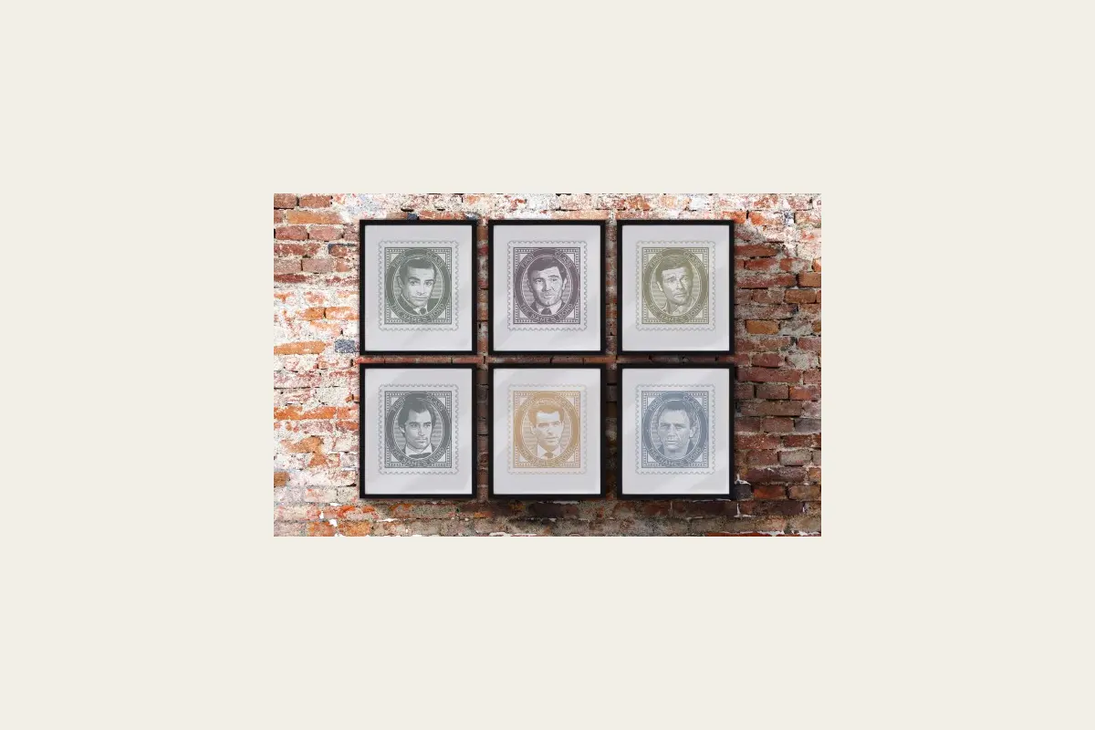 Typaprint Bond Actor Print Set