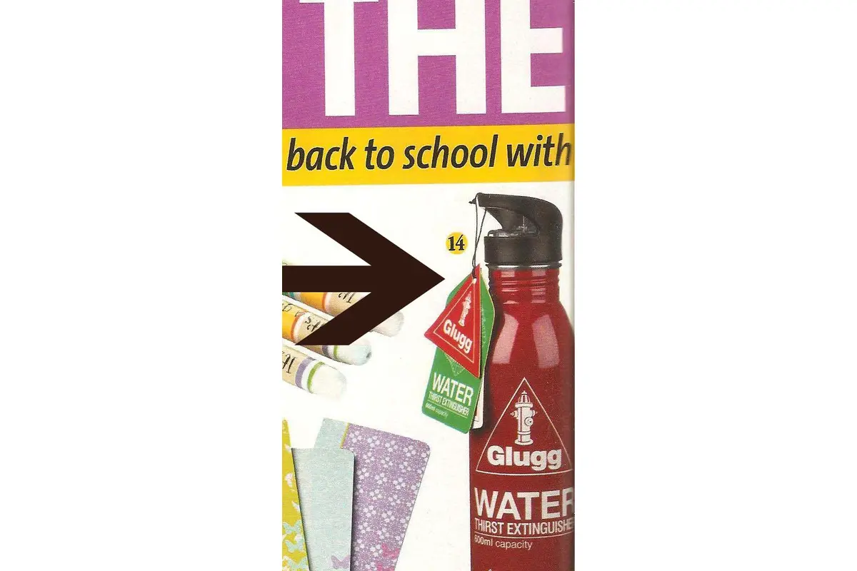 Glugg Fire Extinguisher Water Bottle